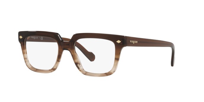 Brillen Vogue VO 5403 (2972) farbe gradient brown form rechteckig gläser demo lens