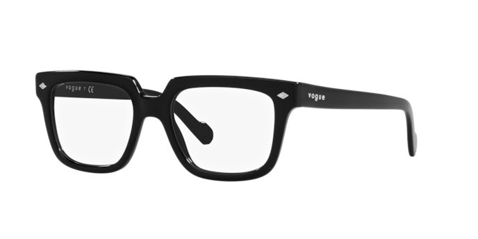 Brillen Vogue VO 5403 (W44) farbe black form rechteckig gläser demo lens