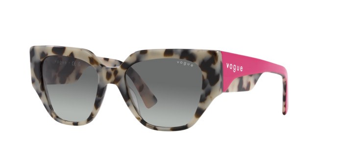 Occhiali da sole Vogue VO 5409S (307611) colore ivory/beige tortoise forma irregolare lenti grigio sfumato