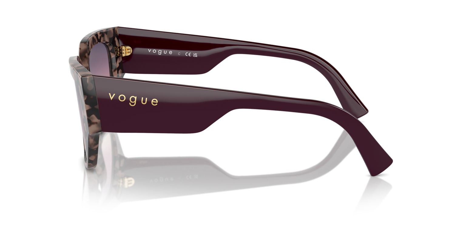 Occhiali da sole Vogue VO 5409S (3150U6) colore rosa tartarugato forma irregolare 