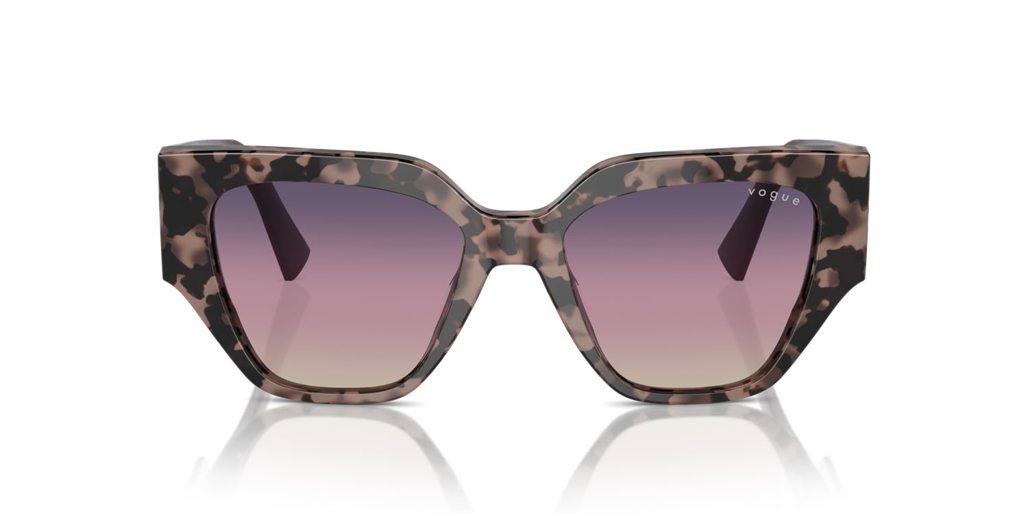 Occhiali da sole Vogue VO 5409S (3150U6) colore rosa tartarugato forma irregolare 