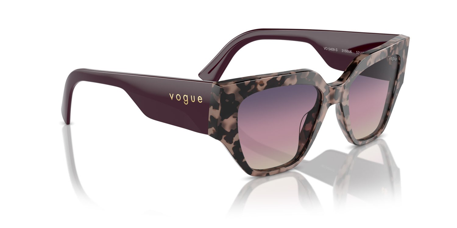Occhiali da sole Vogue VO 5409S (3150U6) colore rosa tartarugato forma irregolare 