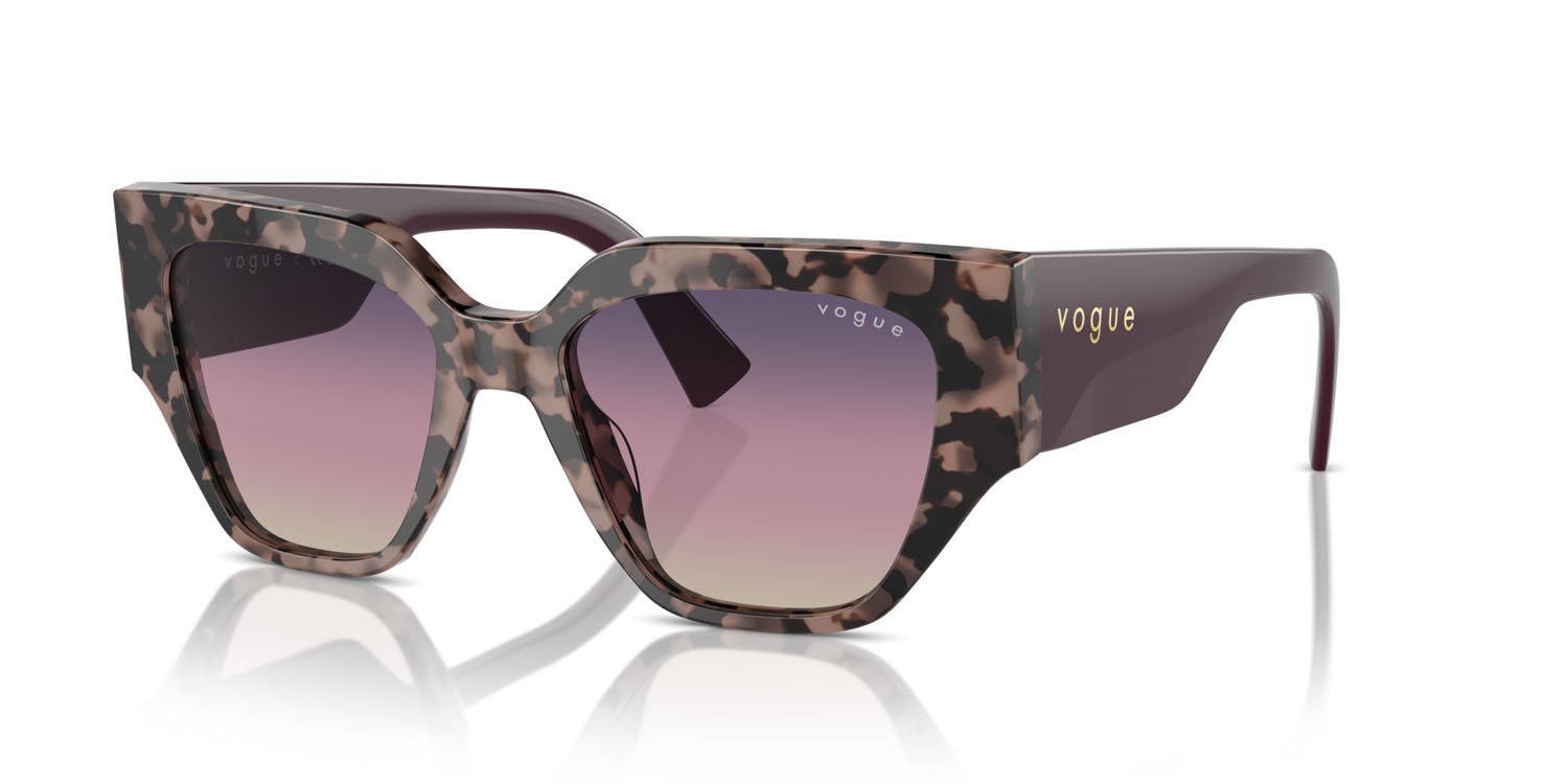 Occhiali da sole Vogue VO 5409S (3150U6) colore rosa tartarugato forma irregolare 