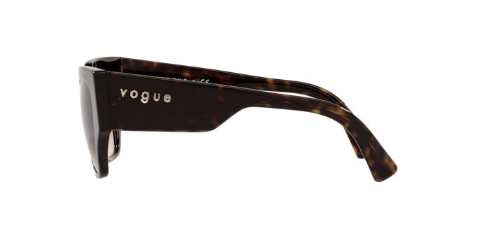 Sunglasses Vogue VO 5409S (W65613) color dark havana shape irregular lenses brown gradient