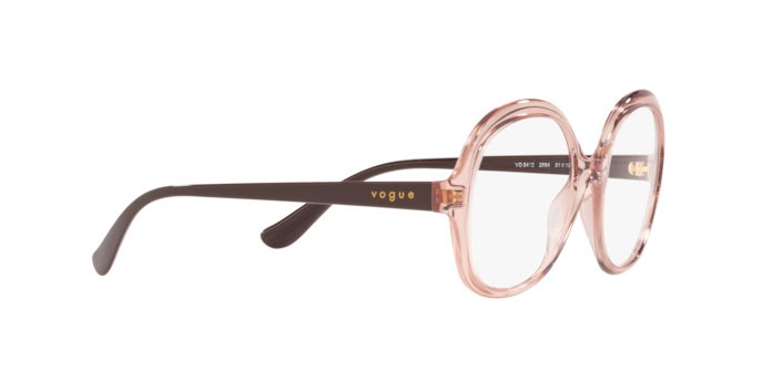 Brillen Vogue VO 5412 (2864) farbe transparent pink form quadratisch gläser demo lens