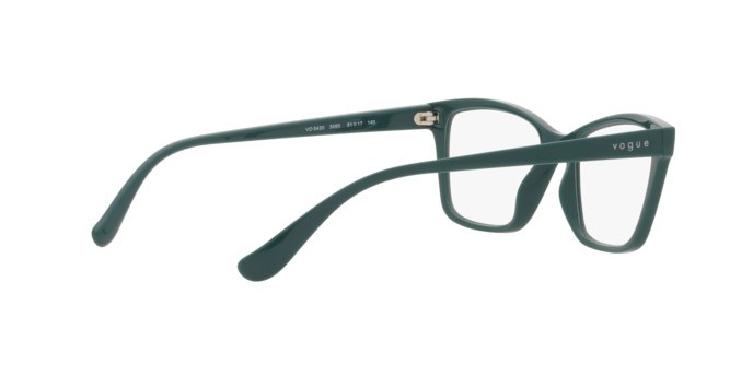 Occhiali da vista Vogue VO 5420 (3050) colore full dark green forma quadrato lenti lente demo