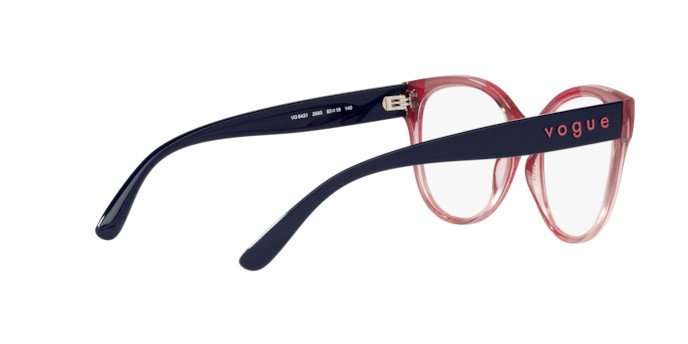 Occhiali da vista Vogue VO 5421 (2993) colore top dark blue/serigraphy forma pantos lenti demo lens