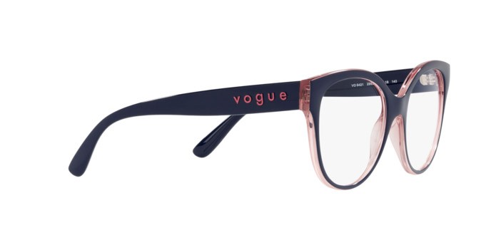 Occhiali da vista Vogue VO 5421 (2993) colore top dark blue/serigraphy forma pantos lenti demo lens
