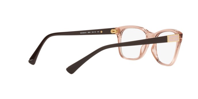 Brillen Vogue VO 5424B (2864) farbe transparent pink form quadratisch gläser demo lens
