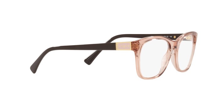 Brillen Vogue VO 5424B (2864) farbe transparent pink form quadratisch gläser demo lens