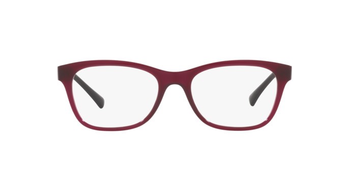 Eyeglasses Vogue VO 5424B (2989) color transparent dark cherry shape square lenses demo lens