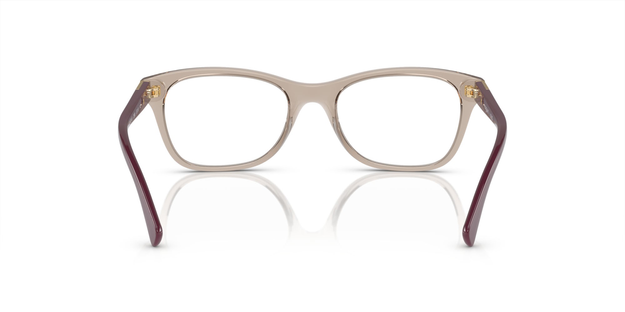 Eyeglasses Vogue VO 5424B (2990) color marrone chiaro trasparente shape square lenses lente demo
