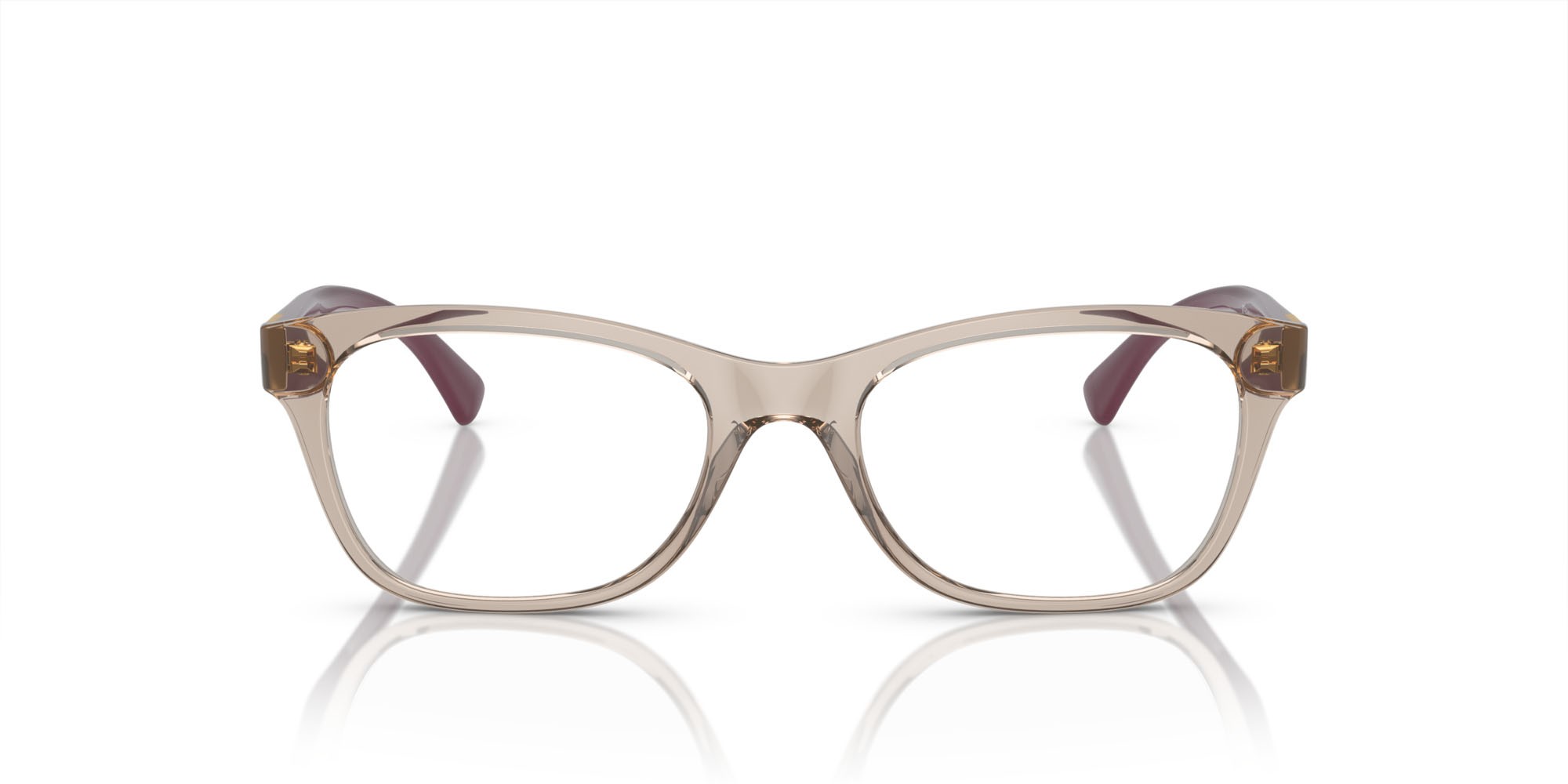 Eyeglasses Vogue VO 5424B (2990) color marrone chiaro trasparente shape square lenses lente demo