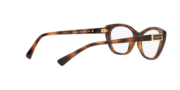 Brillen Vogue VO 5425B (2386) farbe top dark havana/light brown form oval gläser demo lens