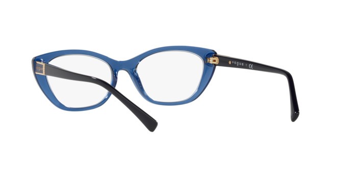 Brillen Vogue VO 5425B (2988) farbe transparent light blue form oval gläser demo lens