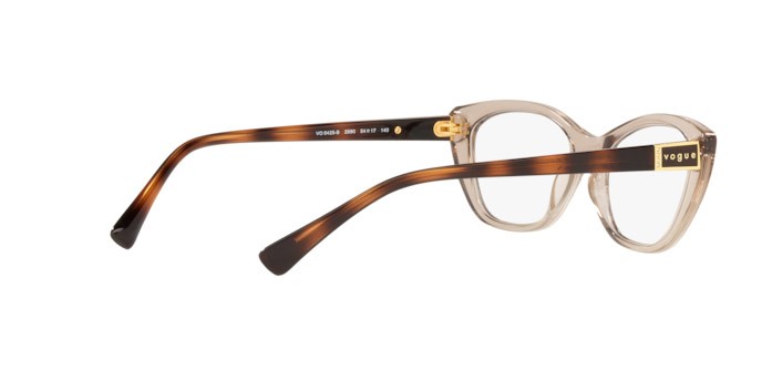 Occhiali da vista Vogue VO 5425B (2990) colore transparent light brown forma ovale lenti demo lens