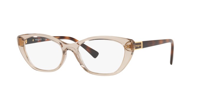 Occhiali da vista Vogue VO 5425B (2990) colore transparent light brown forma ovale lenti demo lens