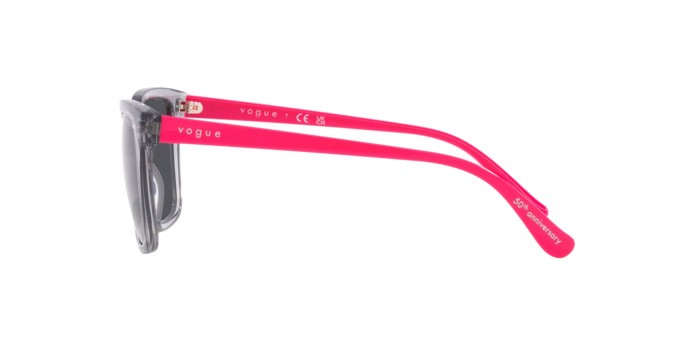 Sunglasses Vogue VO 5426S (272687) color grigio trasparente shape square lenses grigio scuro