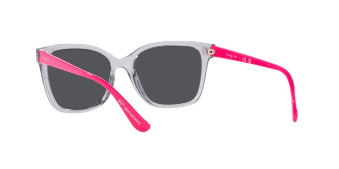 Sunglasses Vogue VO 5426S (272687) color grigio trasparente shape square lenses grigio scuro