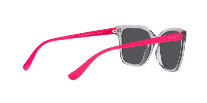 Sunglasses Vogue VO 5426S (272687) color grigio trasparente shape square lenses grigio scuro