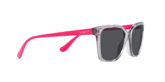 Sunglasses Vogue VO 5426S (272687) color grigio trasparente shape square lenses grigio scuro