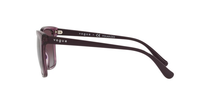 Sunglasses Vogue VO 5426S (276162) color transparent purple shape square lenses polar grey gradient dk violet