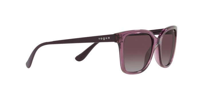 Sunglasses Vogue VO 5426S (276162) color transparent purple shape square lenses polar grey gradient dk violet