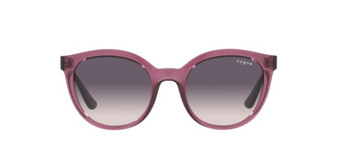 Occhiali da sole Vogue VO 5427S (276136) colore transparent purple forma ovale lenti pink gradient dark grey
