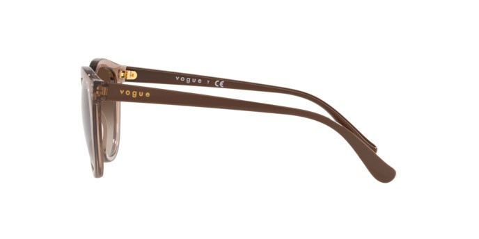 Sunglasses Vogue VO 5427S (294013) color transparent brown shape oval lenses brown gradient