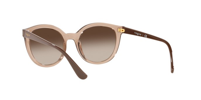 Sunglasses Vogue VO 5427S (294013) color transparent brown shape oval lenses brown gradient