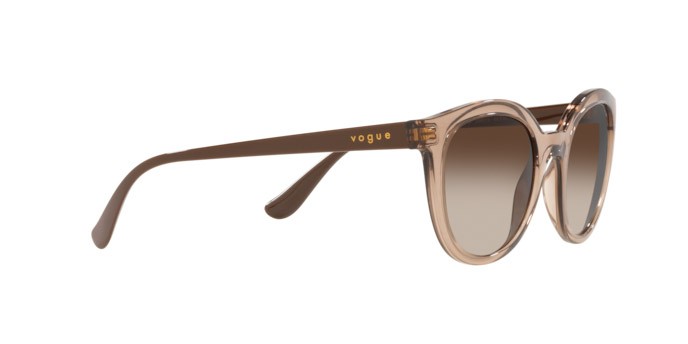 Sunglasses Vogue VO 5427S (294013) color transparent brown shape oval lenses brown gradient