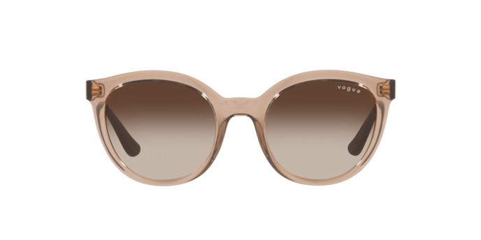 Sunglasses Vogue VO 5427S (294013) color transparent brown shape oval lenses brown gradient