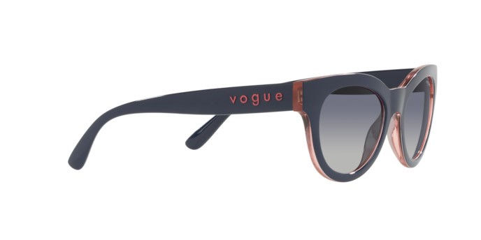 Sonnenbrillen Vogue VO 5429S (29934L) farbe top dark blue/serigraphy form oval gläser grey gradient dark blue