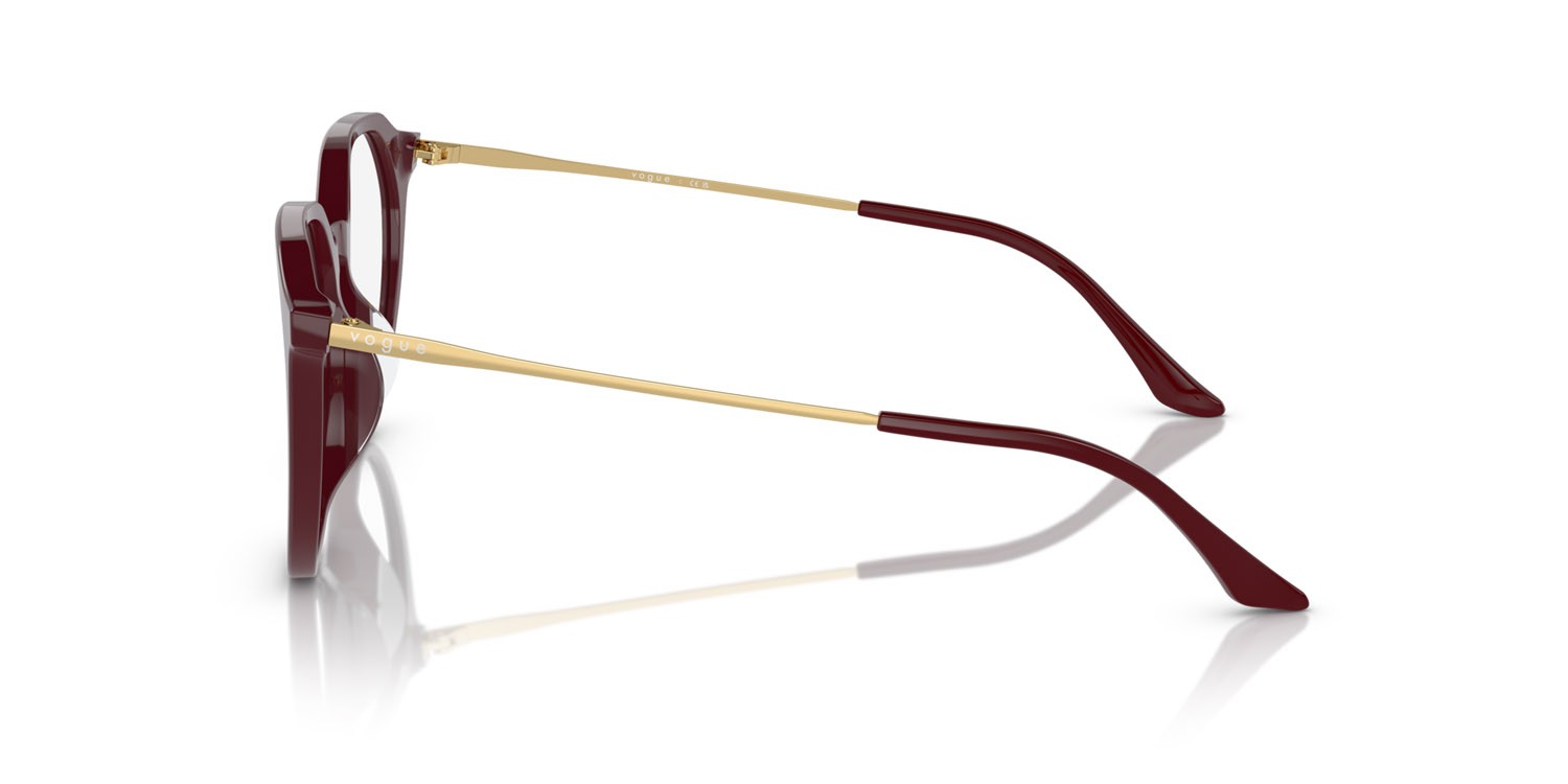 Occhiali da vista Vogue VO 5430D (2139) colore bordeaux full forma irregolare lenti lente demo