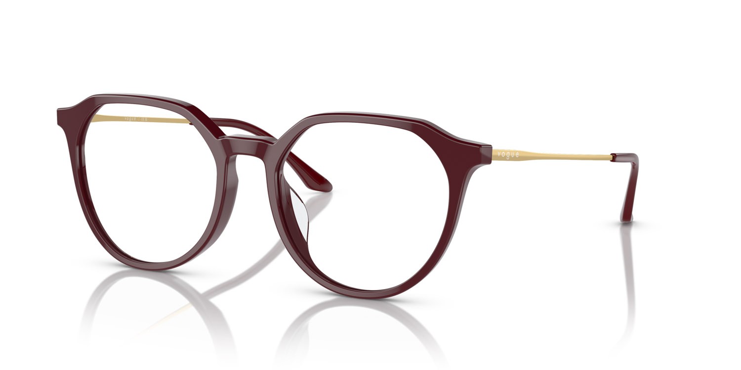 Occhiali da vista Vogue VO 5430D (2139) colore bordeaux full forma irregolare lenti lente demo