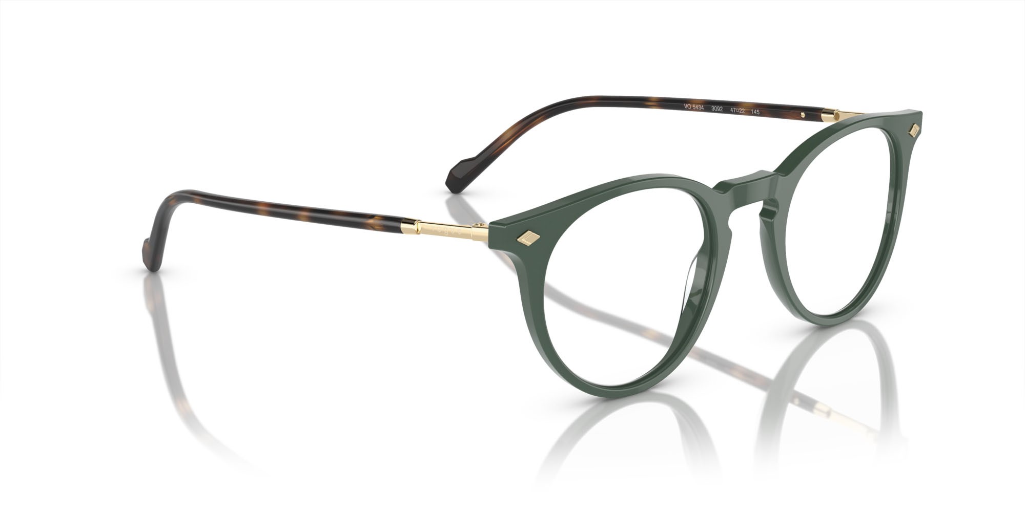 Brillen Vogue VO 5434 (3092) farbe verde polvere form pantos gläser lente demo
