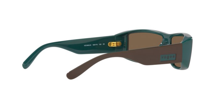 Sunglasses Vogue VO 5442S (300173) color top brown/green shape rectangle lenses marrone scuro