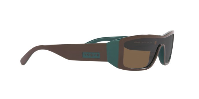 Sunglasses Vogue VO 5442S (300173) color top brown/green shape rectangle lenses marrone scuro