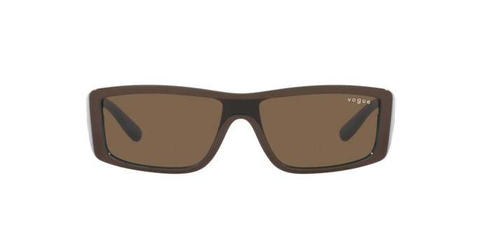 Sunglasses Vogue VO 5442S (300173) color top brown/green shape rectangle lenses marrone scuro