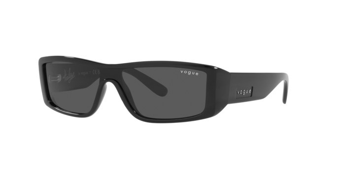 Sonnenbrillen Vogue VO 5442S (W44/87) farbe nero form rechteckig gläser grigio scuro