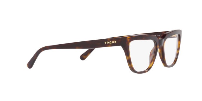 Brillen Vogue VO 5443 (W656) farbe havana scuro form rechteckig gläser lente demo