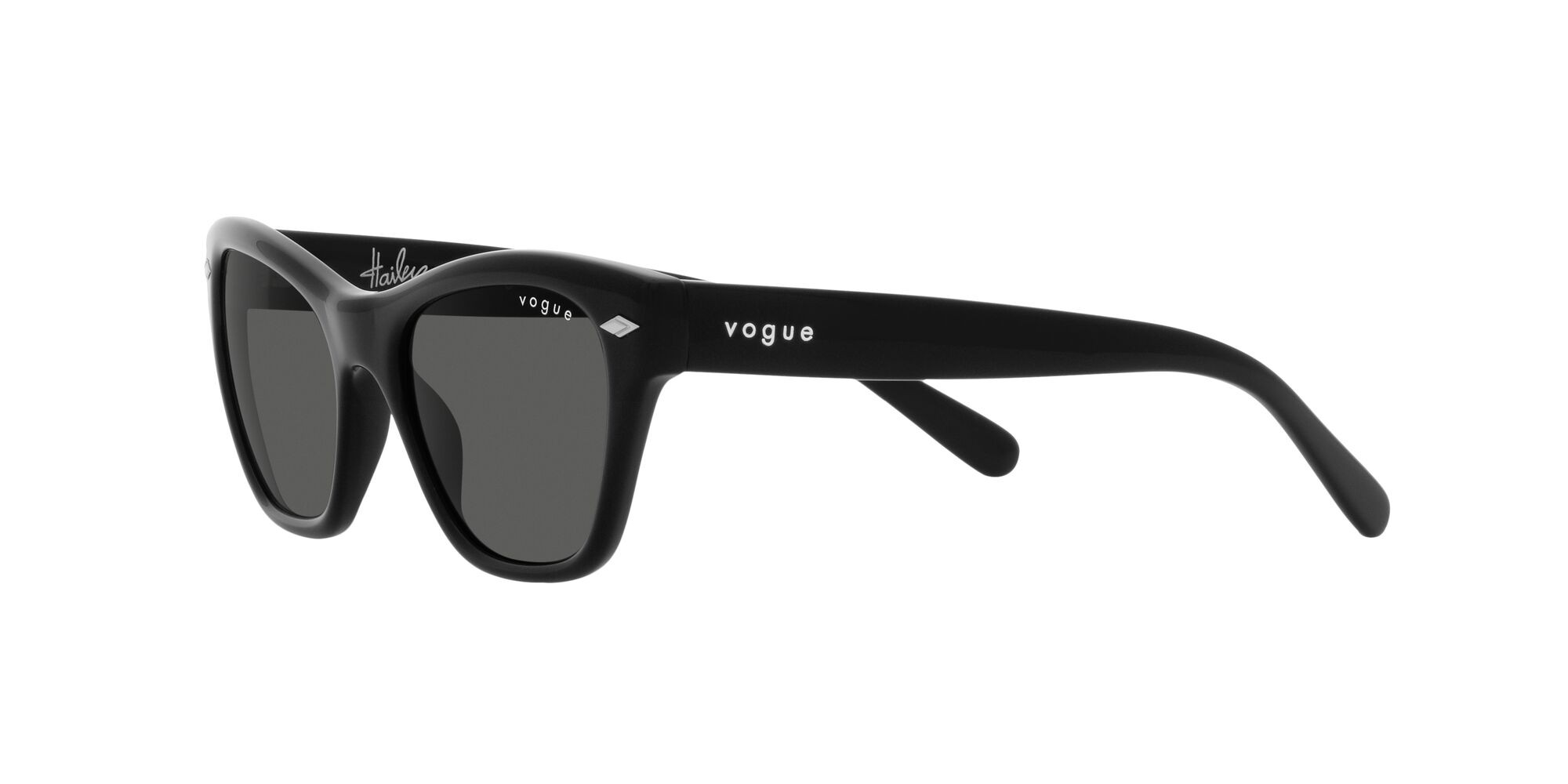 Sonnenbrillen Vogue VO 5445S (W44/87) farbe nero form cat-eye gläser grigio scuro