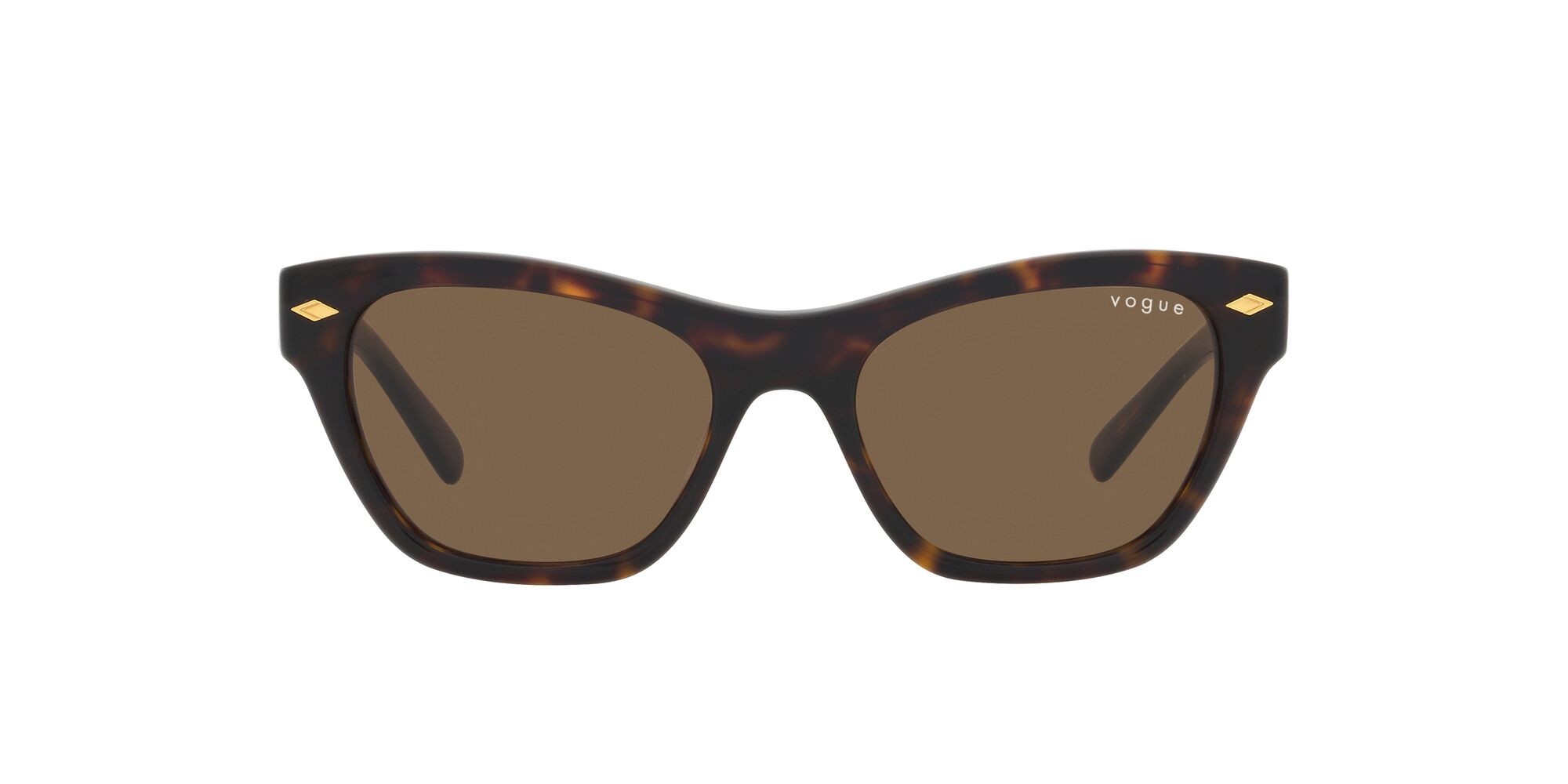 Sonnenbrillen Vogue VO 5445S (W65673) farbe havana scuro form cat-eye gläser marrone scuro