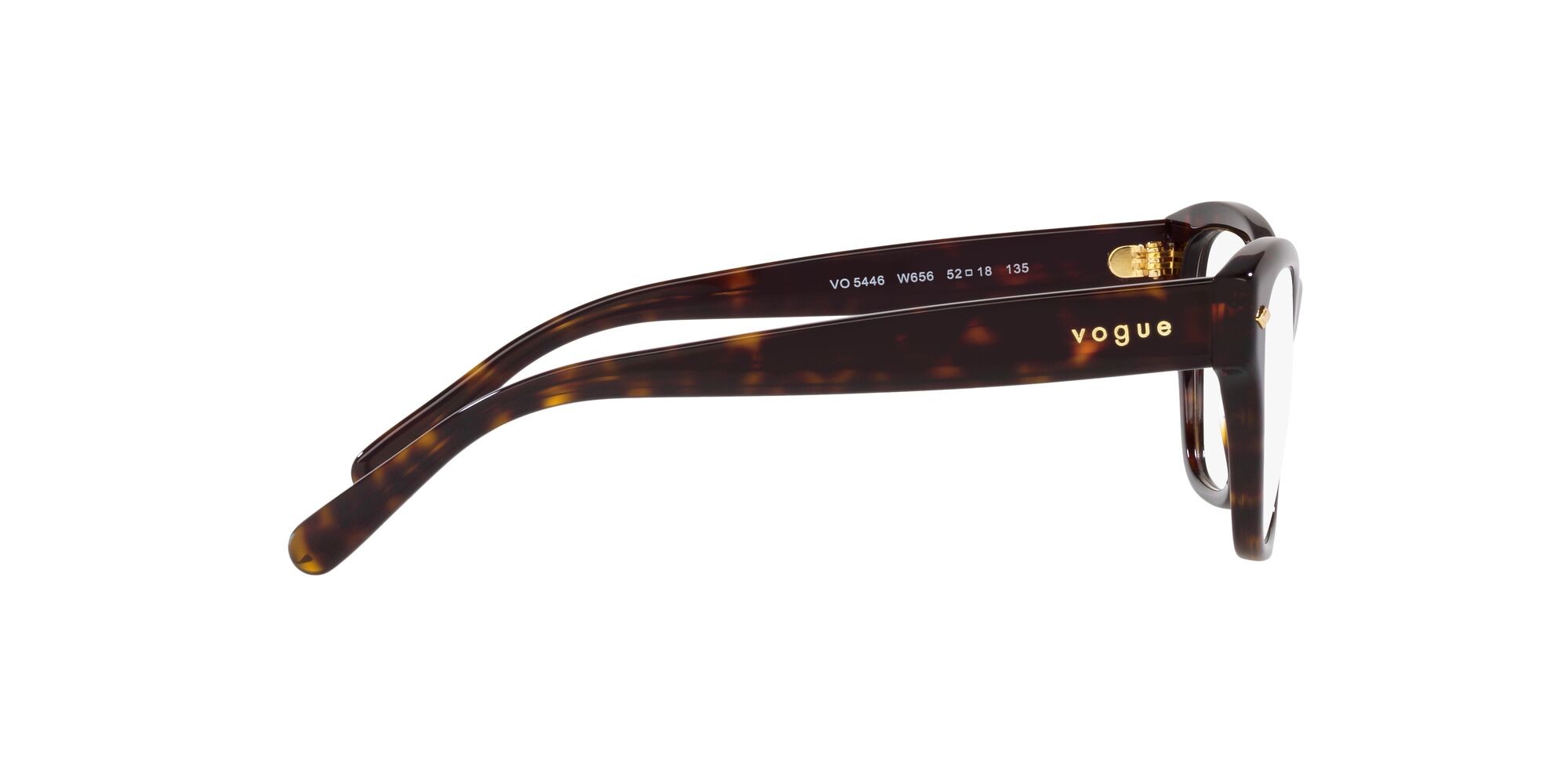 Brillen Vogue VO 5446 (W656) farbe havana form cat-eye gläser lente demo