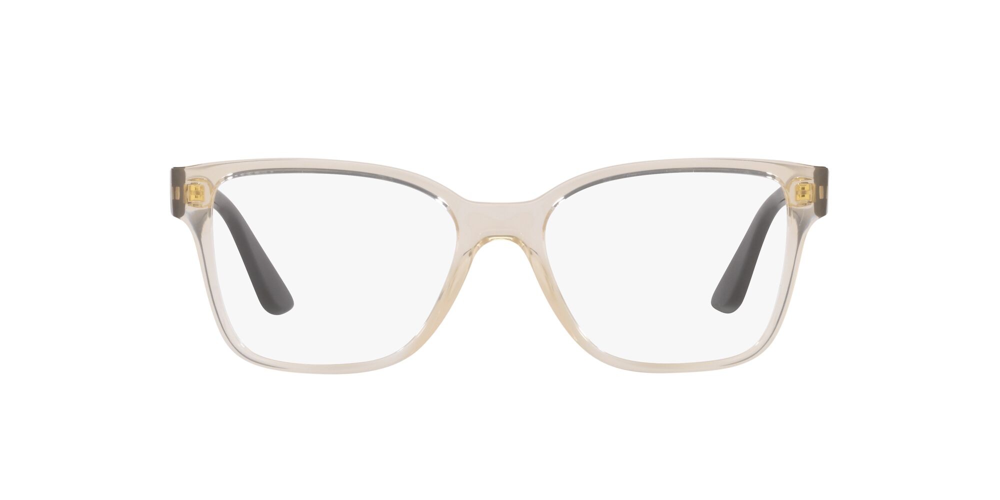 Eyeglasses Vogue VO 5452 (2884) color marrone chiaro trasparente shape square lenses lente demo