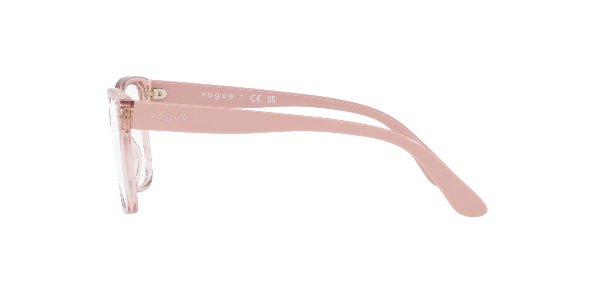 Eyeglasses Vogue VO 5452 (2942) color rosa trasparente shape square lenses lente demo