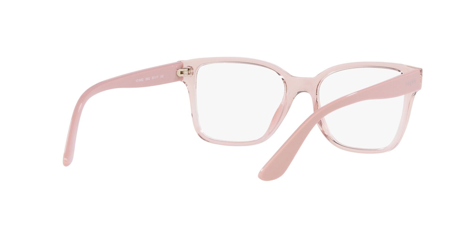 Eyeglasses Vogue VO 5452 (2942) color rosa trasparente shape square lenses lente demo