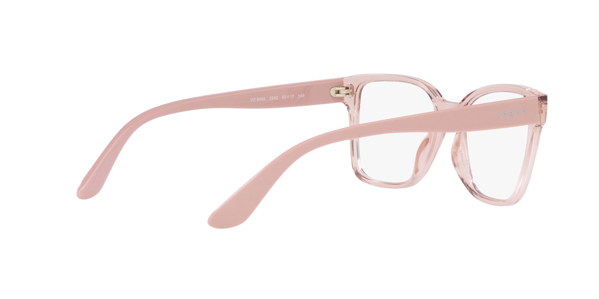 Eyeglasses Vogue VO 5452 (2942) color rosa trasparente shape square lenses lente demo