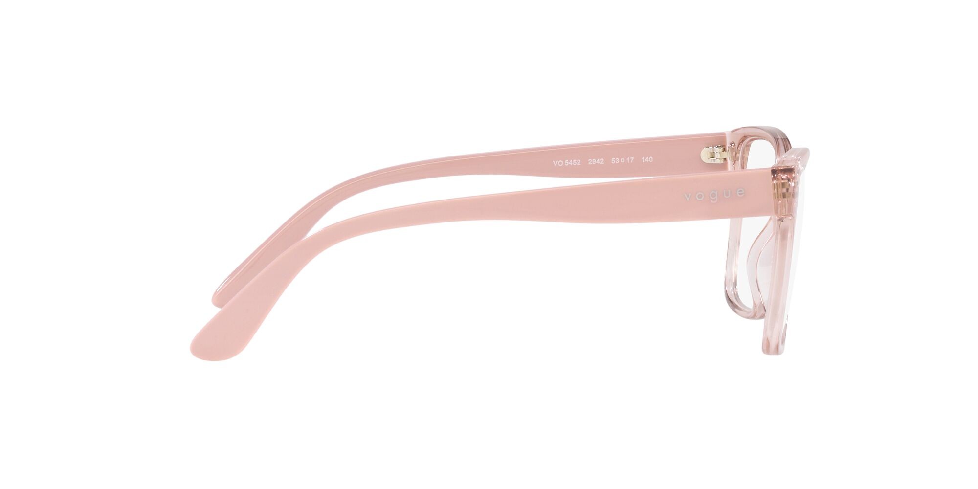 Eyeglasses Vogue VO 5452 (2942) color rosa trasparente shape square lenses lente demo