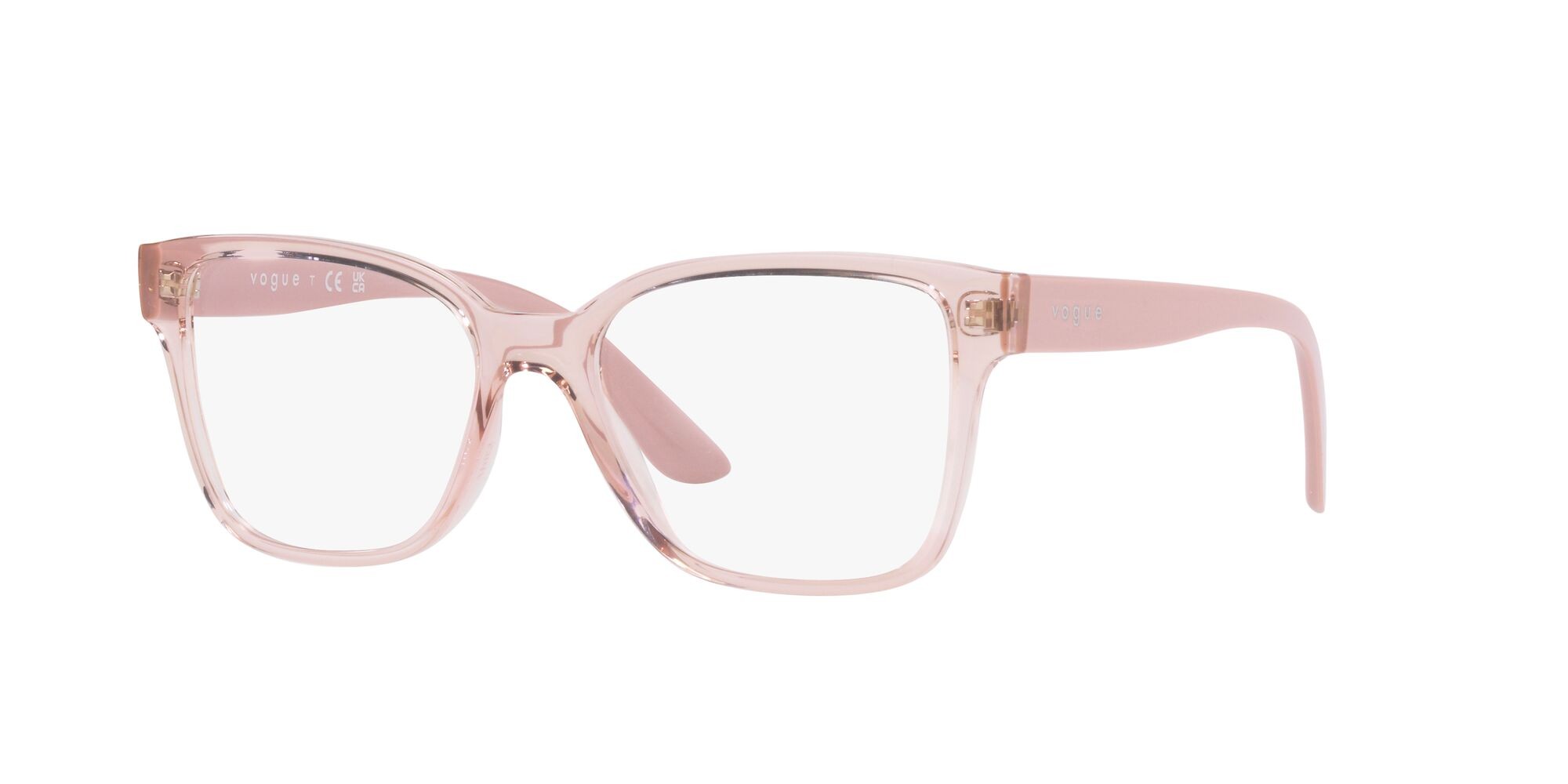 Eyeglasses Vogue VO 5452 (2942) color rosa trasparente shape square lenses lente demo